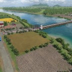 Die Schiffsbrücke von Furth