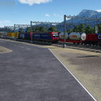 Bereitstellungsraum am Containerterminal