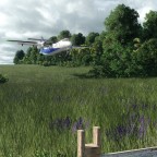 Dash 8-300 im schwierigen Anflug