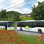 Der DB Frankenbus mit dem alten Nürnberger Land Farbton