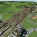Leipzig Hauptbahnhof mit der neuen Ausfahrt richtung Norden 1971