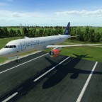 Der erste Ferienflieger im Landeanflug