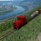 Feldbahn in den Weinbergen