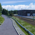 Little view from a road near the station of "Rarstatt"