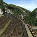 Blick vom Bahnhof Göschenen nach Norden
