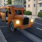 Verkehr in Wonneberg - Saurer Tüscher 8051 auf der Linie 7A - 11.07.1969