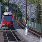 RhB Schmalspur am Klosterberg