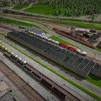 Hauptgüterbahnhof mit Abstellgleis (Ansicht Nord-West)