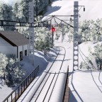 Mountain in winter