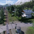 EIn kleiner Bahnhof kurz vor Garmisch