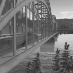 Sawtooth Bridge von Süden