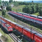 starker Verkehr an der Überwerfung