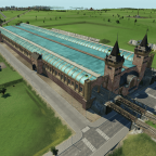 Kopf- und Inselbahnhof Sonnenseite Front
