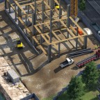 Erster Schönbauversuch einer Baustelle in Freifeld