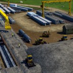 railway construction site