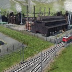 Stahlwerk und Transport zu den Maschinenfabriken