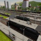 Nördlingen: Bahnhofseinfahrt