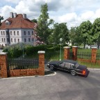 Einfahrt Ringier Villa von der Rebbergstrasse her