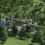 Dorf im Tal
