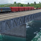 Class 47 on the bridge