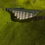 Nebenbahn über ein Gebirge