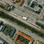 S-Bahn Station Harras von oben