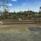 Blick über die Gleisanlagen im südlichen Bahnhofsvorfeld von Heistenbach