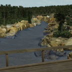 Foto der Brücke der Nebenstrecke vom landwirtschaftlichen Weg