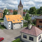 Parkplatz des Blumenheims und Sicht auf die Obere Promenade