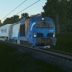 Vectron zieht den KV-Zug Richtung Kiel-Meimersdorf