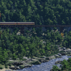 Entlang der Hozukyo Schlucht