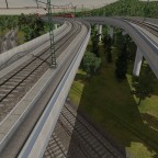 S-Bahn überquert die Strecke des IC2000