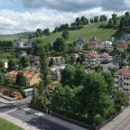 Sicht übers Quartier in Richtung Nordosten