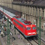 BR 115 Ankunft am Endbahnhof