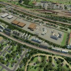 München-Projekt: Trudering/ Riem, S-Bahn BW im Hintergrund