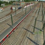 Betriebswerk Donnersberger-Brücke, München. Blick Richtung Pasing.