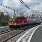 Durchfahrender Zug