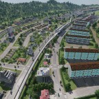 Baufortschritt an dem Mittelalter-Dorf