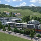 Das Gebäude vom Rebberg her