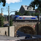 [TpF1] PKP Intercity express heading through the city