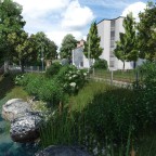 Altachen Bach neben dem Schulhaus
