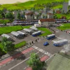 City View mit Tilt Shift Effekt