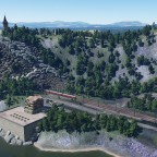 Luftbild vom Wolfsfelsen