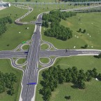 Riesiger Autobahnabschnitt