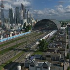 Geschäftiger Hauptbahnhof meiner Hauptstadt