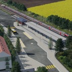Swiss Station with swiss and french train 5