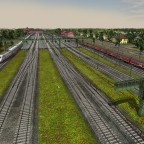 ICE 1 (BR 401) und Rote  Halberstädter mit Wittenberger Kopf beim Rostocker Hauptbahnhof