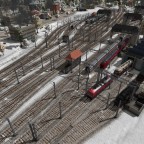 Blick auf linkes Bahnhofsvorfeld