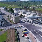 Langsam nimmt der Bahnhofsvorplatz formen an