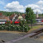 Einfahrt des Regionalzugs
